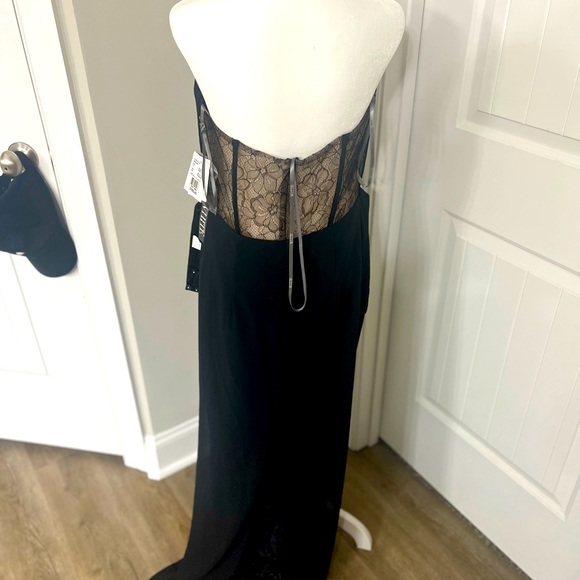 New(Unworn with tags) WHITE by VERA WANG BLACK FORMAL EVENING BRIDESMAIDS DRESS - Picture 1 of 2